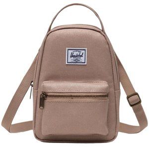 Rare mini Herschel glitter sparkle champagne crossbody bag